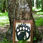 Hand-Carved Bear Wall Hanging