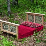 Rustic Hand-Crafted Bark Wood Bed