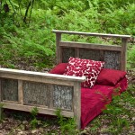 Rustic Hand-Crafted Poplar Bark Bed